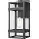 Payton 1 Light 17.25 inch Powder Coated Black Outdoor Wall Sconce